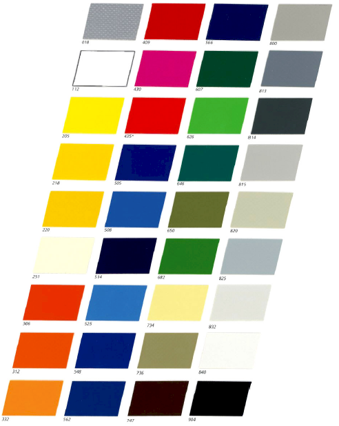 Образцы цветов материала